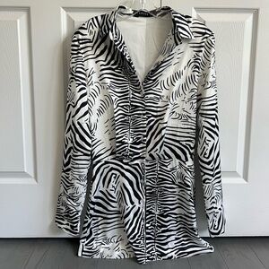 Lioness Zebra print mini dress